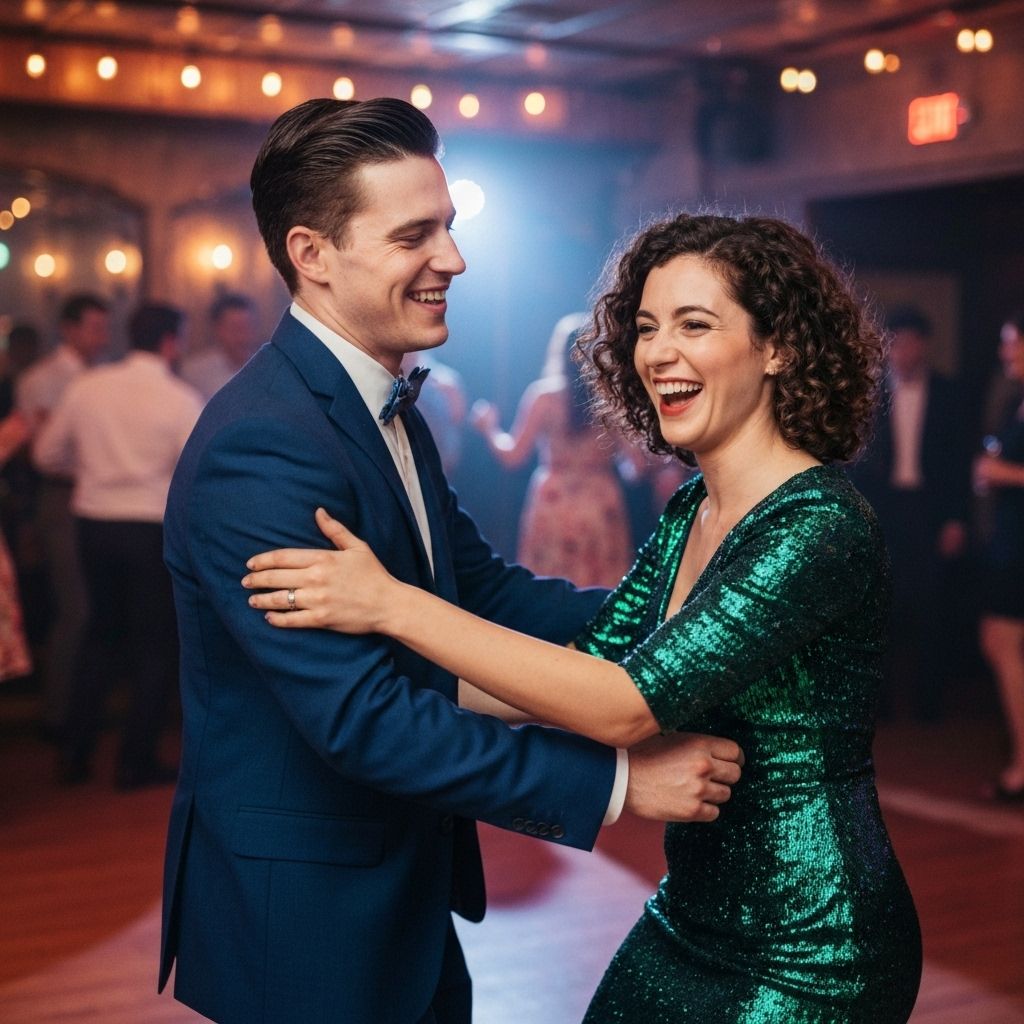 ジルバを踊るカップル